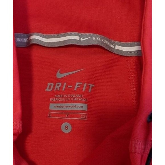 Nike Relay Red Running Pullover Cowl Neck Pullover Sweater Size S Small - Picture 2 of 8